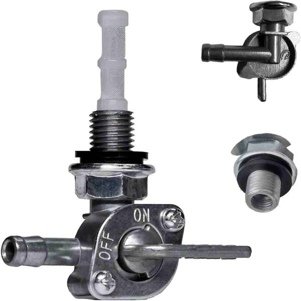 Upgraded Petcock Fuel Tank Shut off Valve For Generator, Predator Engine, Go kart, Mini bike Valve Petcock,Repalcement of Fuel Filter, Small Engine Fuel Shut Off Tap Switch M10X1.25