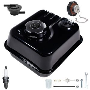Gas Fuel Tank w/Roll Over Valve for Predator 212 6.5HP Hemi Engine, For Harbor Freight Loncin Motor 210FA 212cc Engine Modle, OEM Gas Tank Kit 60363