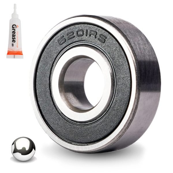 4 6201RS Racing Wheel Bearing w/Grease for FPR GMB100, Mega Monster Moto MMB80 Baja DB30,Coleman CT100U RB100, Motovox MBX10 Front & Rear Wheels Bearings