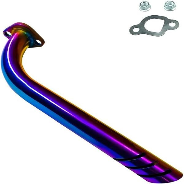 Header Pipe Kit for Coleman CT100U CC100X 98cc Predator 79cc 3HP Engine, Massimo MB100 79cc Mini Bike, 154F 3.0 hp Engine Parts (Colorful)