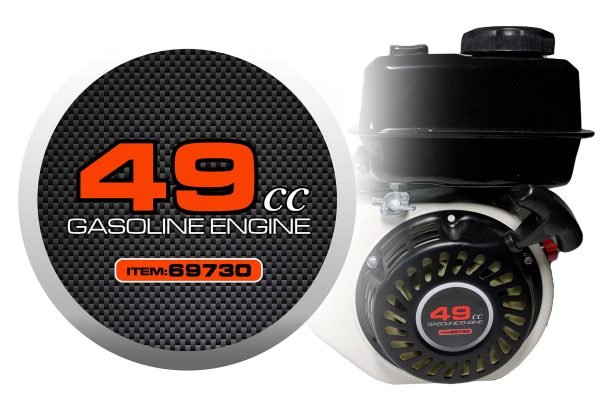 Pull Starter Sticker 49cc Item 69730 for Predator 212 Engine, Decals Coleman BT200X CT200U 200cc Mini Bike Performance Parts, Dirt Bike KT196 Go Kart Honda 196cc, Monster Mega Moto