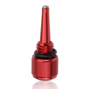 Aluminum Alloy Magnetic Oil Dipstick for Predator 212 Coleman 196cc Mini Bike Ghost 224cc Engine, KT196 Go Kart, BT200X CT200U EX, Baja Warrior MB200, Honda GX160 GX200 Clone Engine (Red)