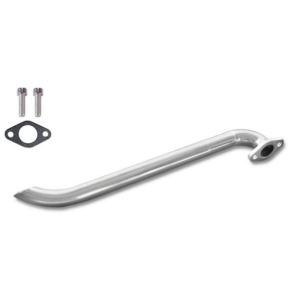 Header Pipe for Lifan 79cc/105cc Engine for Coleman B100 RB100, Mega Moto MMB80 MMB105, Phatmoto Gas Bike, Motovox MBX10 Orxyearth Dirt Kids Mini Bike MMK80 Go Kart (Silver)