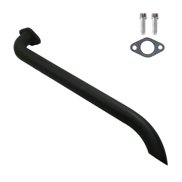 Header Pipe for Lifan 79cc/105cc Engine for Coleman B100 RB100, Mega Moto MMB80 MMB105, Phatmoto Gas Bike, Motovox MBX10 Orxyearth Dirt Kids Mini Bike MMK80 Go Kart (Black)