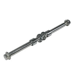 Rear Axle & Lock Nut w/Spacer Assembly for Coleman CT200U CT200UEX BT200X, Axis M200 196cc Off-Road Mini Bike (275mm)