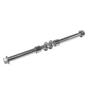 Rear Axle & Lock Nut w/Spacer Assembly for Coleman CT200U CT200UEX BT200X, Axis M200 196cc Off-Road Mini Bike (320mm)