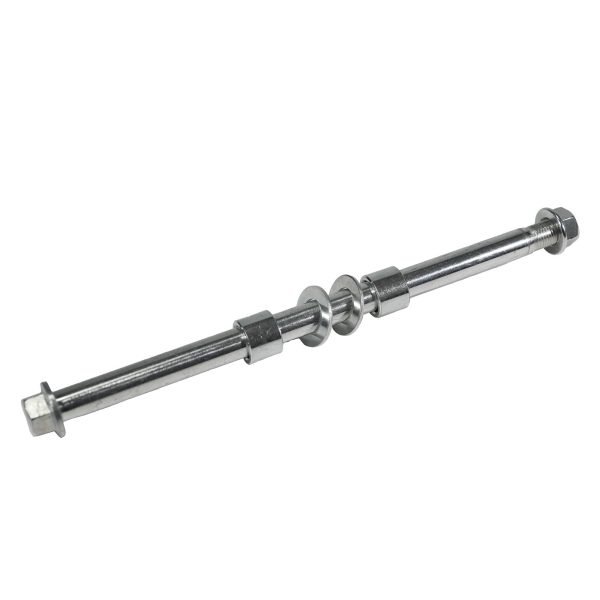 Rear Axle & Lock Nut w/Spacer Assembly for Coleman CT200U CT200UEX BT200X, Axis M200 196cc Off-Road Mini Bike (320mm)