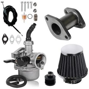Stage 2 Performance Mainfold Kit for Predator 79cc 3HP Engine, Coleman CK100 CK100-S SK100 GK100 for Realtree RTK100 Go kart Slide Carb Adapter 154F 3.0hp Engine Parts