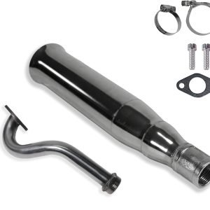 Central Trumpet Pipe for Predator 212 w/Monster Mega Moto MMB80 MMB105, Coleman RB100, Motovox MBX10 Baja DB30 97cc, For Orxyearth Dirt Kids Mini Bike (Riser needed)