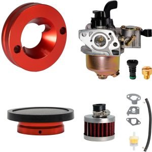 Performance Carburetors High-Flow Air Filter Adapter Kit for Phatmoto 79cc Gas Bike, Stage 1 kit for 79/105cc Lifan Engine