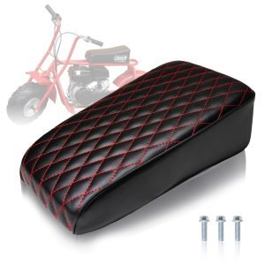 Red Diamond Stitch Retro Mini bike Seat for Coleman ct100u 98cc ct100 100cc Motor ct100 3.0HP Mini bike Trail Powersports Parts