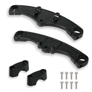 Heavy Duty Triple Tree Clamps 27mm Forks for Coleman CT200U CT200UEX BT200X Viper 200cc Axis M200 Massimo MB200S Mini bike (Black)