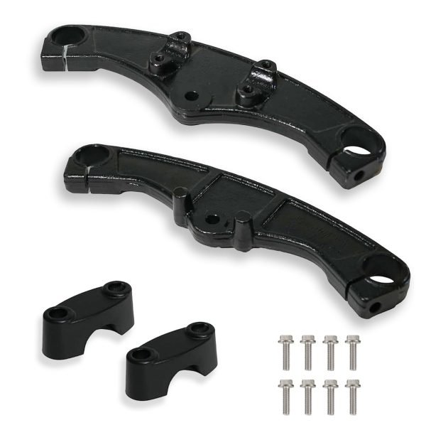 Heavy Duty Triple Tree Clamps 27mm Forks for Coleman CT200U CT200UEX BT200X Viper 200cc Axis M200 Massimo MB200S Mini bike (Black)