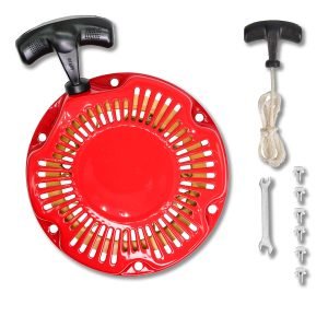 Pull Start Recoil Starter Assembly for FPR GMB100 Coleman CT100U CC100X 98cc, Predator 79cc 3HP Engine, Massimo MB100 79cc Mini Bike, SK100 CK100 Go Kart(Rage Red)