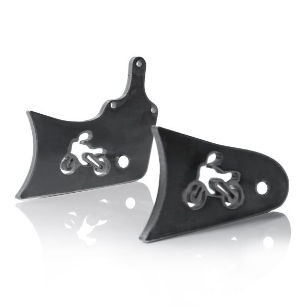 6'' Mini bike Stretch Extension Tabs for FRP GMB100 Motovox MBX10, Monster Mega moto MM80 MMB80, Realtree RT100, Colmena RB100 (Motovox/MM80 D, 6 inch)