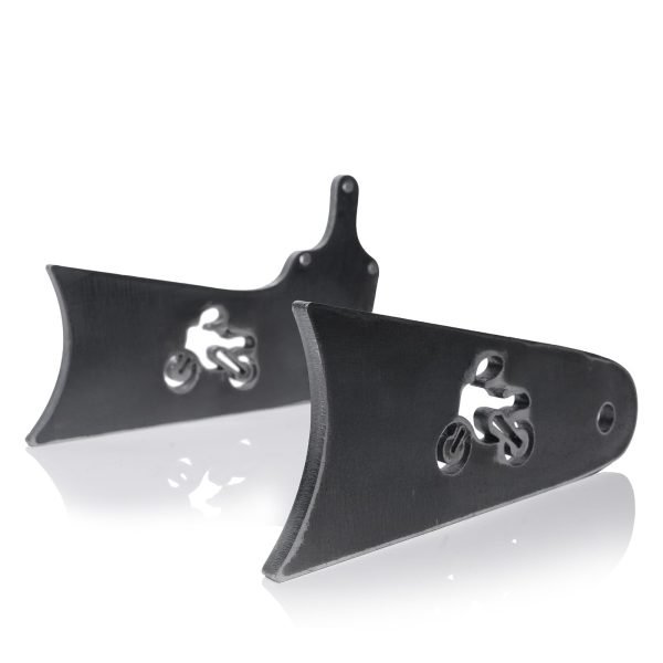 8'' Mini bike Stretch Extension Tabs for for FRP GMB100 Motovox MBX10, Monster Mega moto MM80 MMB80, Realtree RT100, Colmena RB100 (Motovox/MM80 D, 8 inch)