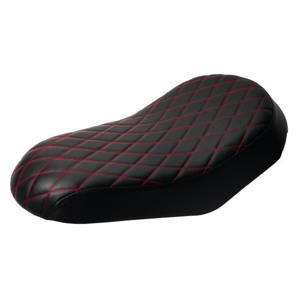 Red Diamond Stitch Retro Mini bike Seat for Coleman B200 B200RS B200RSV