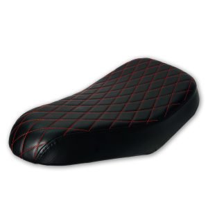 Red Diamond Stitch Retro Mini bike Seat for Coleman B200R B200C B200V RB200 Realtree RT200 MEGA moto B212 MAX Cushion Replacement parts