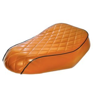 Brown Diamond Stitch Retro Mini bike Seat for Coleman B200R B200C B200V RB200 Realtree RT200 MEGA moto B212 MAX Cushion Replacement parts