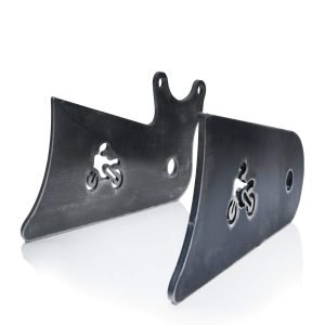 10'' Mini bike Stretch Extension Tabs for Coleman BT200X Mini bike 196cc, Hisun 200-7 for Viper 200cc Trail bike (hydraulic Brake Tab, 10 inch)