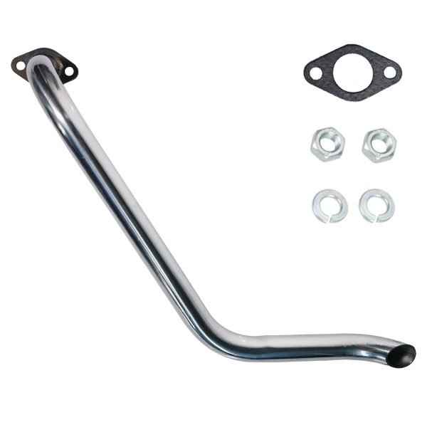 Left Tilt long pipe for Coleman CT100U CC100X 98cc, For FRP GMB100 Mini Bike Predator 79cc 3HP Engine, Massimo MB100 79cc Mini Bike, 154F 3.0 hp Engine Parts