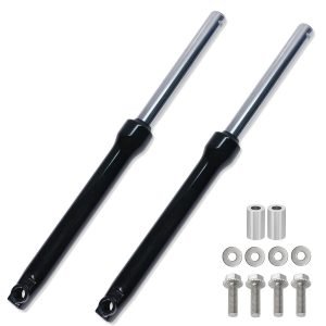 2 Black Shock Absorber Front fork Suspension for Coleman CT200U BT200X CT200UEX 196cc Hisun 200-3 200-7, Axis M200 Mini bike (Black, 520mm)
