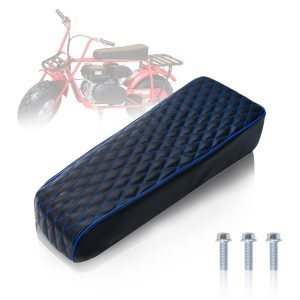 Upgraded 19'' Seat for Coleman ct200u, Baja DB30 (Blitz, Dirt Bug, Racer) ct200 200cc 196cc Motor 6.5HP Mini bike Trail Powersports Parts (Blue Diamond Stitch)