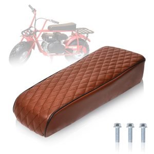 Upgraded 19'' Seat for Coleman ct200u, Baja DB30 (Blitz, Dirt Bug, Racer) ct200 200cc 196cc Motor 6.5HP Mini bike Trail Powersports Parts (Brown Diamond Stitch)