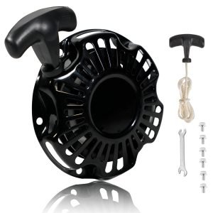 Pull Start Recoil Starter Assembly for Monster Moto 80cc 2.8 hp, Mega Moto 105cc Mini Bike, Coleman RB100 Reaktree RT100, Motovox MBX 10, MM-K80R Mega Max Go Kart, 152-3 3.5HP Engine Parts