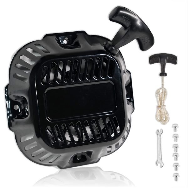 Pull Start Recoil Starter Assembly for Generac GP3600 GP3250 Generator, 196cc 208cc 212cc Gasoline Engine, Gas Pressure Washer 2900 3600 3100 2500 PSI Speedwash, 0J08071SRV 0J08074SRV