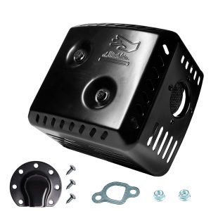 Exhaust Muffler For Coleman CT200U BT200X KT196, Silencer for Baja MB165 MB200 Doodlebug Mini Bike, Axis M200, Mini Bikes 212CC, Hisun 196cc Engine, Go Karts