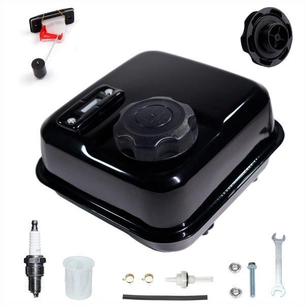Side Port Gas Fuel Tank W/ Gauge for Non Hemi Predator 212 6.5HP 212CC Engine 60363 69730 69727, Baja Massimo MB200 Mini bike, R210III Chipper Shredder 62323 Water Pump 56160 56162