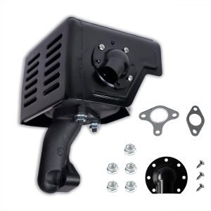 Exhaust Muffler Pipe w/Deflector For Predator 301cc, Honda GX240 GX270 8HP 9HP Engine Motor, Lifan Loncin Engine Motor, Champion Water Pump, power washer Snowblower Replacement kit