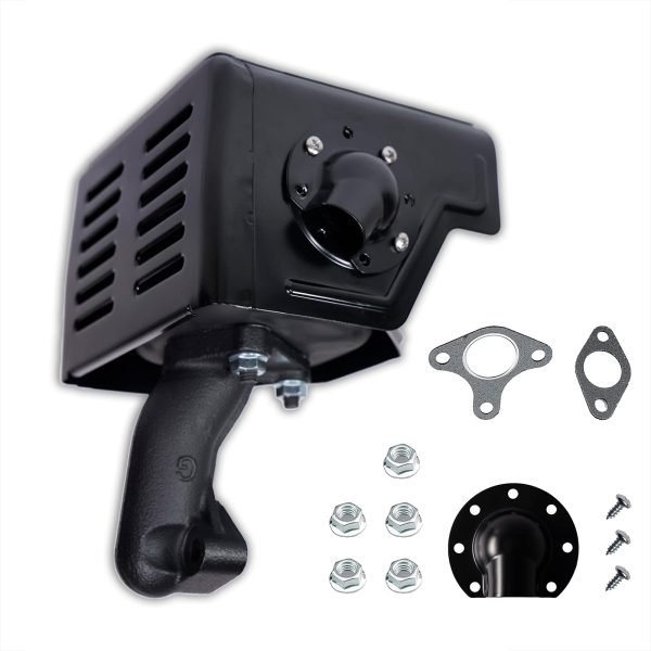 Exhaust Muffler Pipe w/Deflector For Predator 301cc, Honda GX240 GX270 8HP 9HP Engine Motor, Lifan Loncin Engine Motor, Champion Water Pump, power washer Snowblower Replacement kit