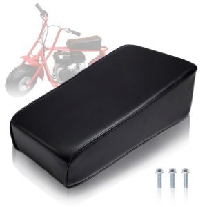 Upgraded 12'' Seat for Coleman ct100u 98cc ct100 100cc Motor ct100 3.0HP Mini bike Trail Powersports Parts, Black