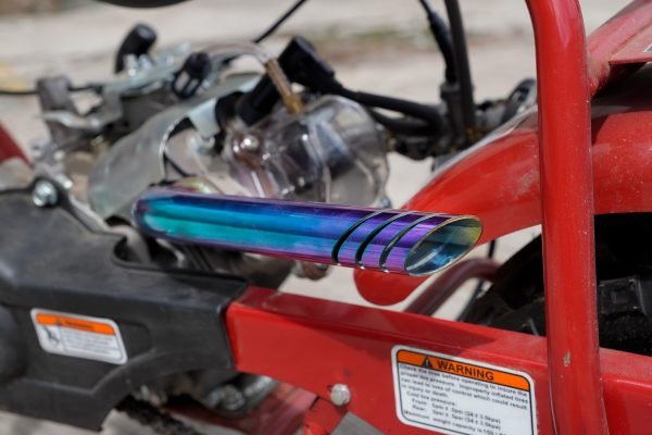 Header Pipe Kit for Coleman CT100U CC100X 98cc Predator 79cc 3HP Engine, Massimo MB100 79cc Mini Bike, 154F 3.0 hp Engine Parts (Colorful) - Image 2