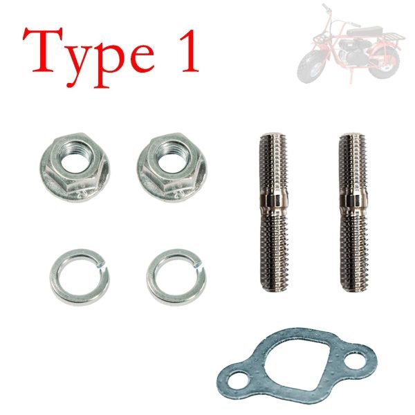 Exhaust Muffler Pipe Mounting Hardware Studs kit forFor Coleman CT200U BT200X KT196, Predator 212 Baja MB200 Mini Bike, Axis M200 212CC, Hisun 196cc Monster mega moto Engine, Go kart - Image 2