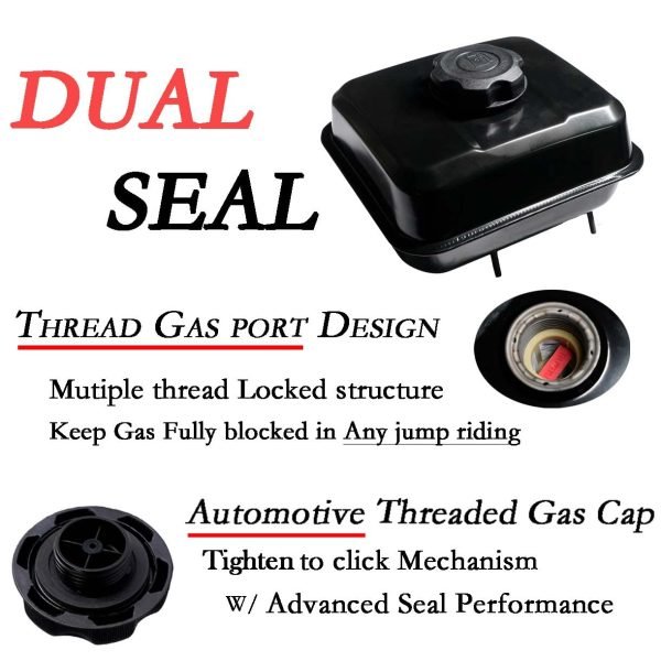 New Designed Screw On Fuel Tank For Predator 212 224cc Engine, Coleman 196cc Mini bike KT196 Go kart, BT200X CT200U CT200UEX, Baja Warrior MB200, Honda GX160 GX200 Clone Engine - Image 2