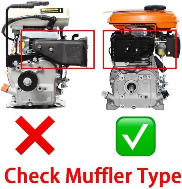 Header Exhuast Pipe Kit for Lifan 79cc Monster Mega Moto MM80 MMB105, Coleman RB100 105cc, Motovox MBX10 Orxyearth Dirt Kids Mini Bike Engine MMK80 Go Kart (Colorful) - Image 2