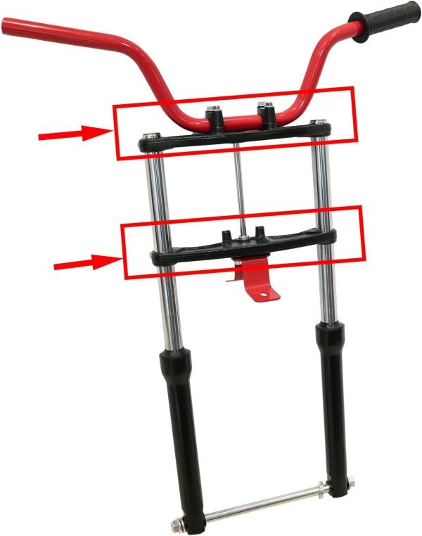 Heavy Duty Triple Tree Clamps 27mm Forks for Coleman CT200U CT200UEX BT200X Viper 200cc Axis M200 Massimo MB200S Mini bike (Black) - Image 2