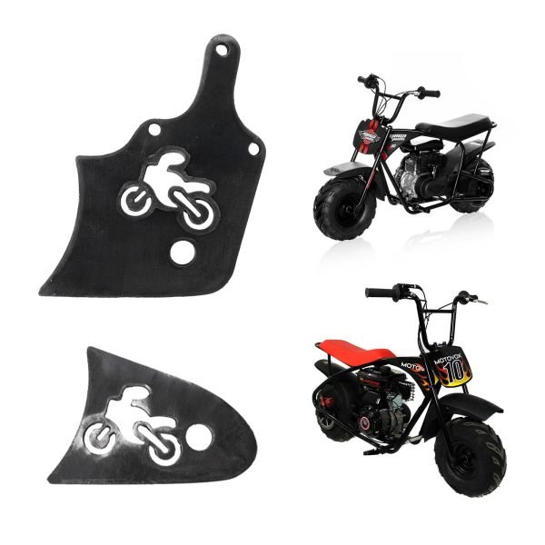 4'' Mini bike Stretch Extension Tabs for for FRP GMB100 Motovox MBX10, Monster Mega moto MM80 MMB80, Realtree RT100, Colmena RB100 (Motovox/MM80 D, 4 inch) - Image 2