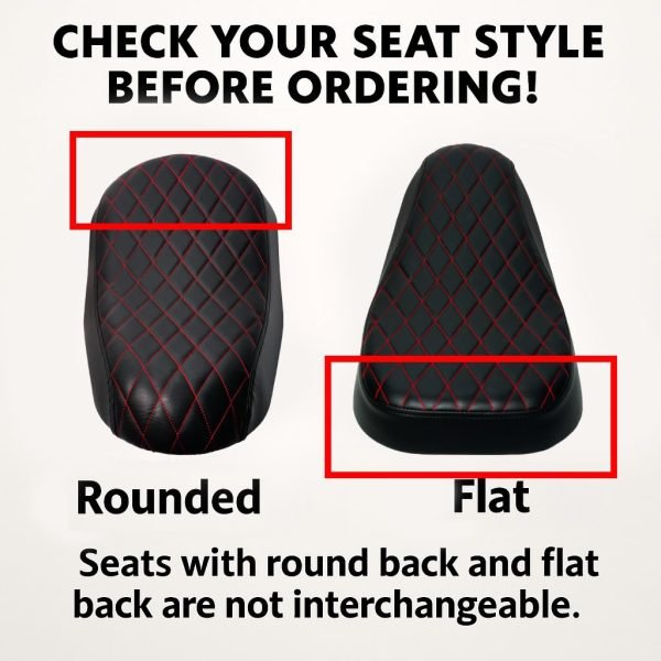 Red Diamond Stitch Retro Mini bike Seat for Coleman B200R B200C B200V RB200 Realtree RT200 MEGA moto B212 MAX Cushion Replacement parts - Image 2