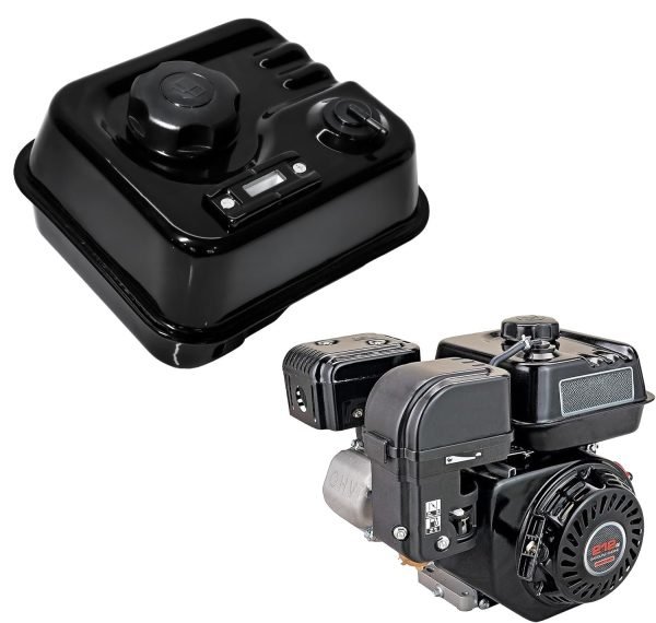 Fuel Gauge Gas Fuel Tank w/ Roll Over Valve for Predator 212 6.5HP 60363 Hemi Engine, For Coleman B200 B200R CT200U BT200X CT200UEX Mini Bike (Black) - Image 2