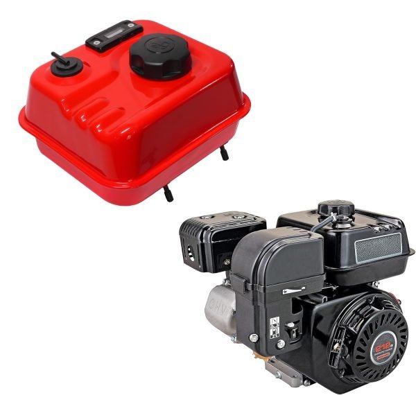 Fuel Gauge Gas Fuel Tank w/ Roll Over Valve for Predator 212 6.5HP 60363 Hemi Engine, For Coleman B200 B200R CT200U BT200X CT200UEX Mini Bike (Red) - Image 2