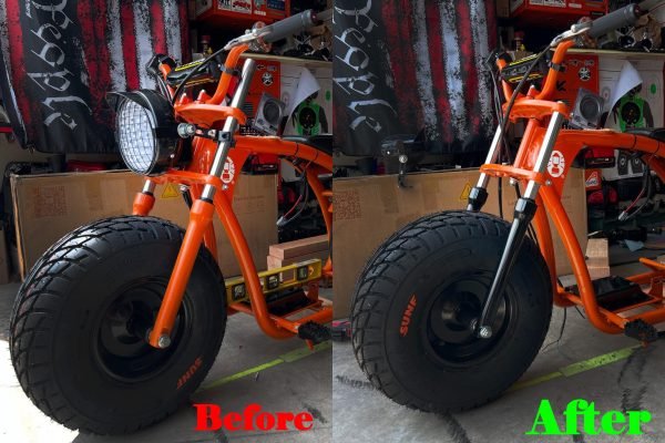 2 Black Shock Absorber Front fork Suspension for Coleman CT200U BT200X CT200UEX 196cc Hisun 200-3 200-7, Axis M200 Mini bike (Black, 520mm) - Image 2