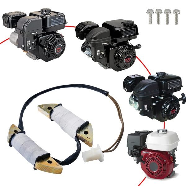 Headlight Charging Coil Assembly For Coleman CT200U BT200X, Predator 212cc, Baja MB165 MB200 Warrior Mini Bike, Honda 4HP-13HP Engine GX160 GX200, Mini Bikes, Go karts - Image 2