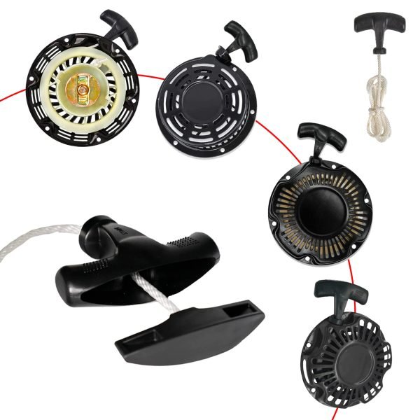 3 Set Pull Cord Start Rope w/New Recoil Starter Handle for Predator 212 Mini Bike Coleman CT200U, Champion Universal Dewalt Generator, Honda gx160 gx200 196cc OHV Engine Motor Replacement - Image 2