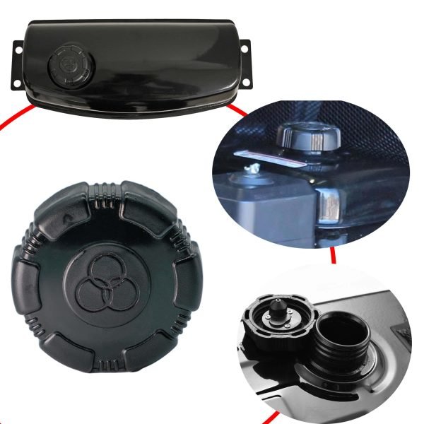 Vent Go kart Thread Gas Cap For Coleman KT196, Hammerhead GTS 150 150cc, Screw on Gas Lid TrailMaster Blazer MID XRX 150cc, 200cc 196cc 212cc Go kart Twist on Fuel Tank Lid - Image 2