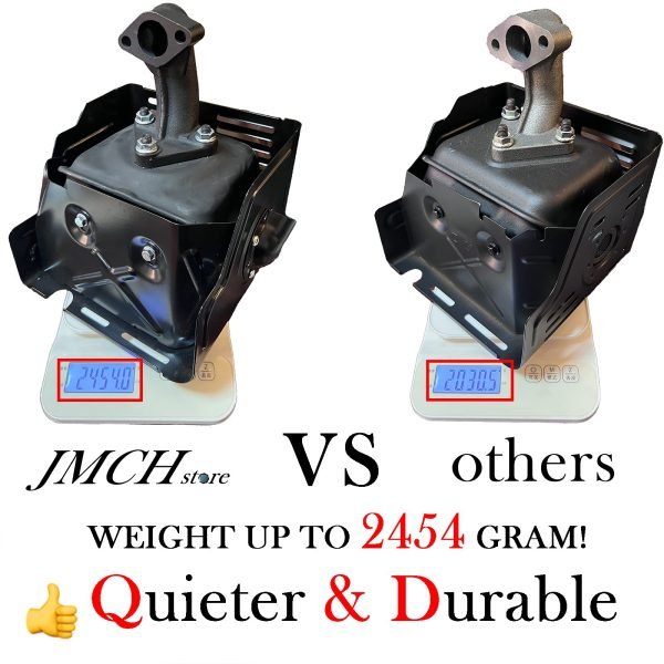 Exhaust Muffler w/Deflector For Predator 420cc 459cc 13 hp, Honda GX340 389cc GX390, DuroMax Lifan Loncin Engine Motor, 188F 15hp 190F Champion Water Pump, power washer, 18310-ZE2-W61 - Image 2