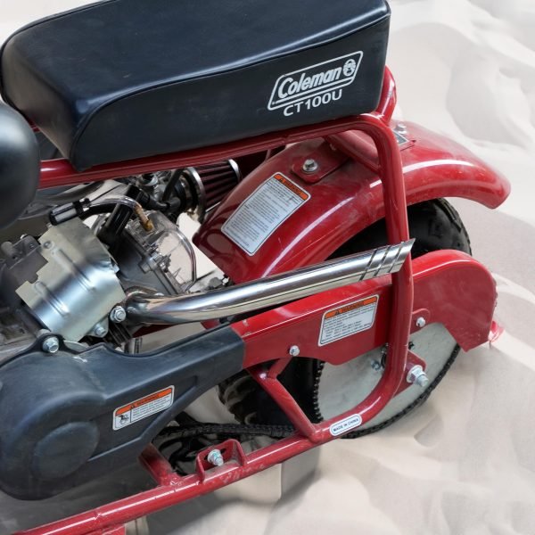 Header Exhaust Pipe Kit for Coleman CT100U CC100X 98cc Predator 79cc 3HP Engine, Massimo MB100 79cc Mini Bike, 154F 3.0 hp Engine Parts (Sliver) - Image 3